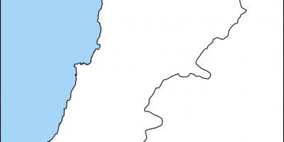 نقشه خالی از لبنان