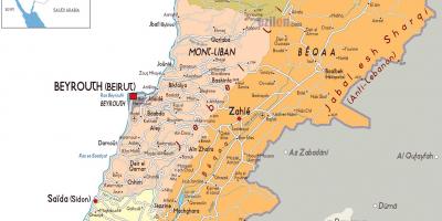 لبنان نقشه دقیق