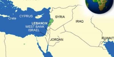 لبنان در نقشه